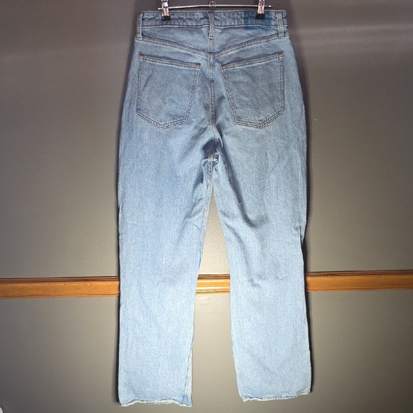 Abercrombie & Fitch Light Blue Straight Leg Jeans - Picture 3 of 3
